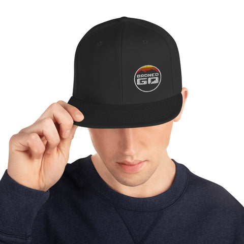 Bronco GO Retro Mountain and Sunset Snapback Hat
