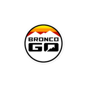 Bronco Go Retro Mountain Logo Sticker